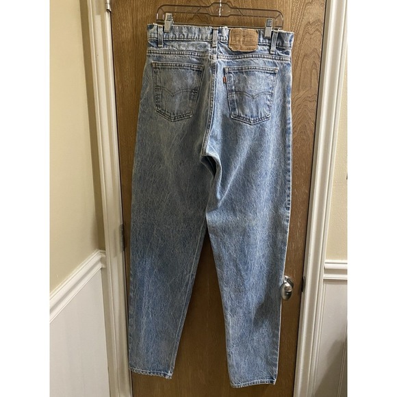 Vintage Levi's 550 Jeans Men's 33x36 Orange Tab Acid Wash Relaxed USA Retro Read - Picture 6 of 15